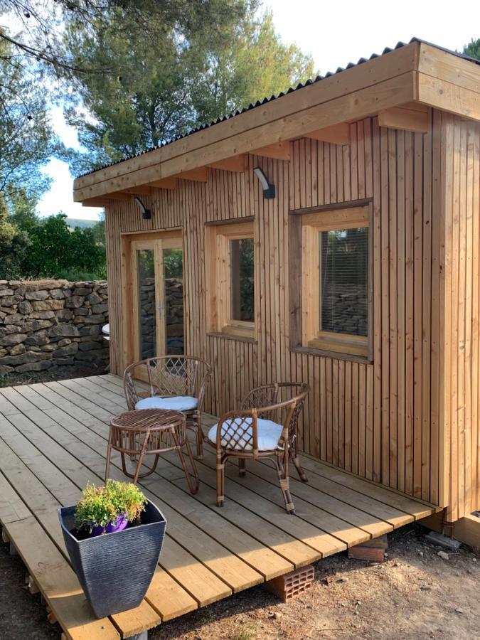 Chambre privée avec accès piscine Laouque Exterior foto