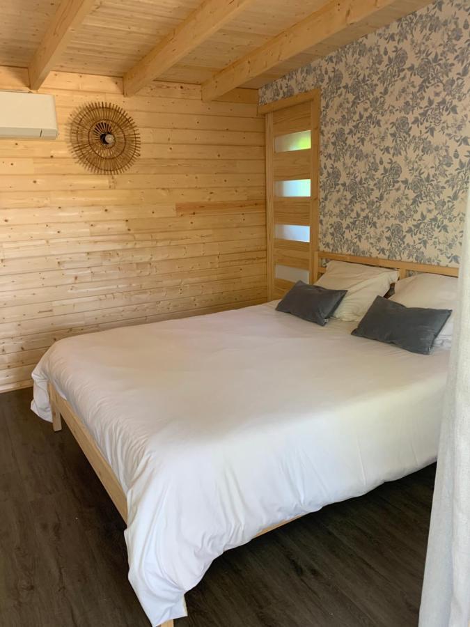 Chambre privée avec accès piscine Laouque Exterior foto